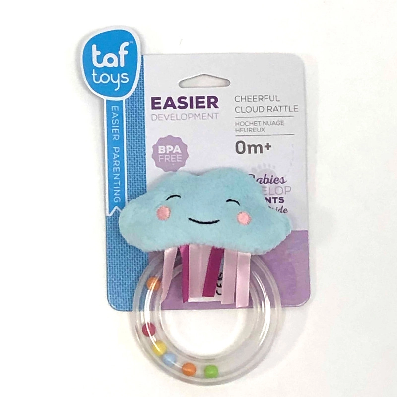 Cheerful Cloud Rattle - 0 month