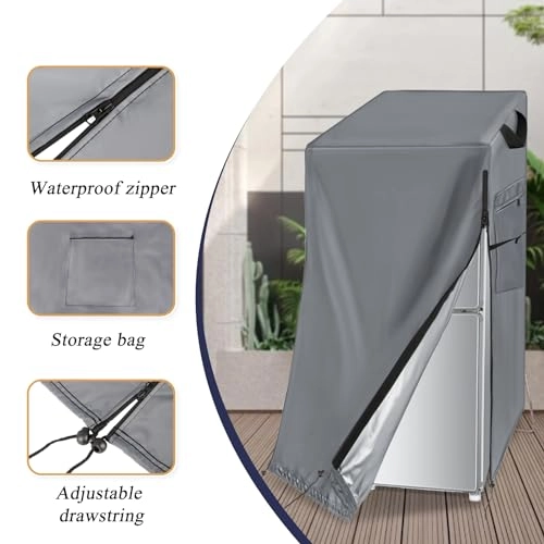 Refrigerator Cover - Waterproof Dustproof 21"W x 21"D x 37"H