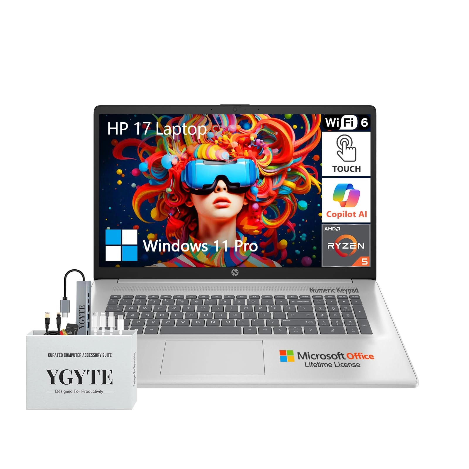 17.3 Touchscreen Laptop - 17.3'' 2 TB 64GB Ryzen 5 7530U