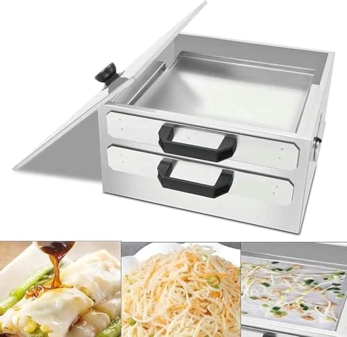 Rice Noodle Rolls Machine - 2 Layer Stainless Steel
