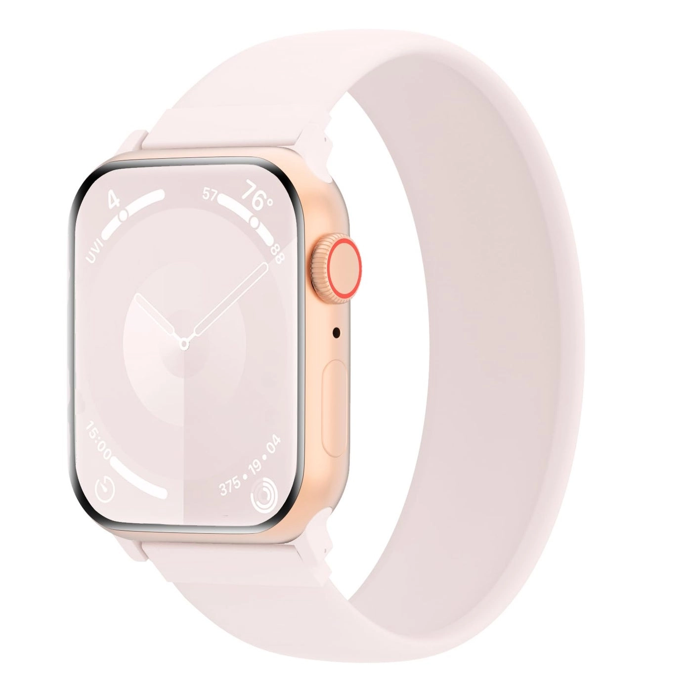 Arctime Silicone Solo Loop Watch Band for iWatch Ultra 3 2 1 Series 11 10 9 8 SE 7 6 5 4