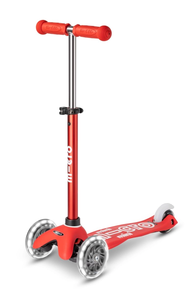 Mini Deluxe 3-Wheel Kick Scooter – 120/85 mm LED