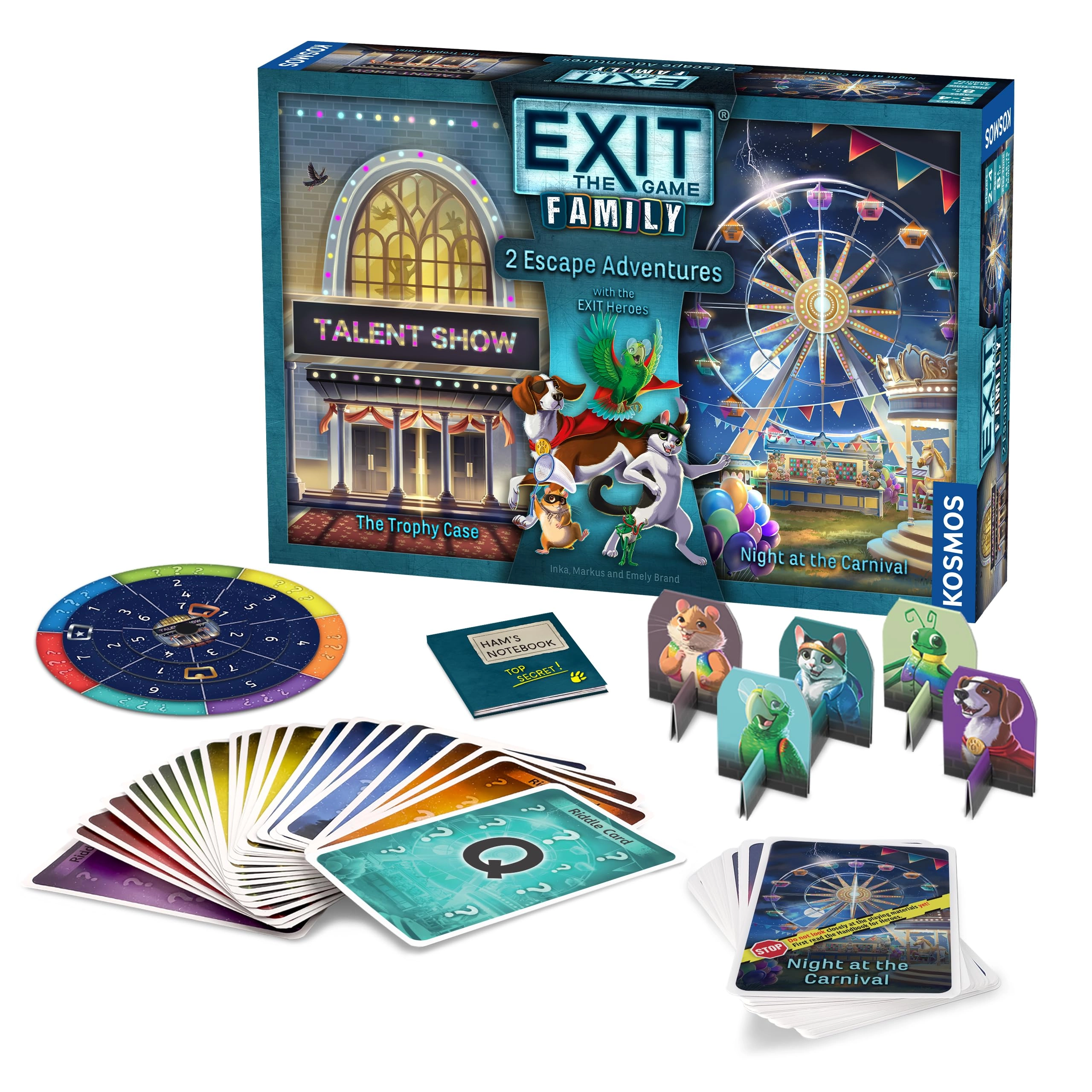 Thames & Kosmos EXIT: The Game: Family - The Trophy Heist, Night at the Carnival vol. 2