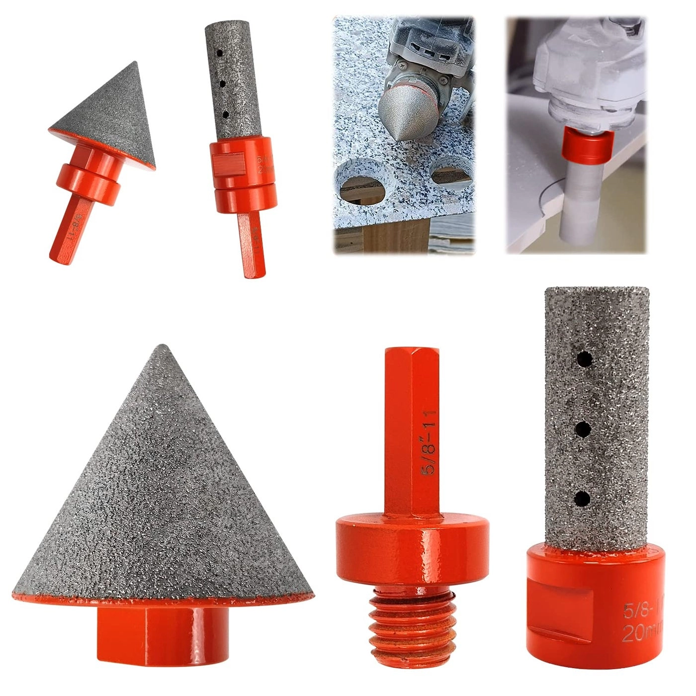 YUANYUU Diamond Beveling Chamfer Bits - Diamond 3PCS
