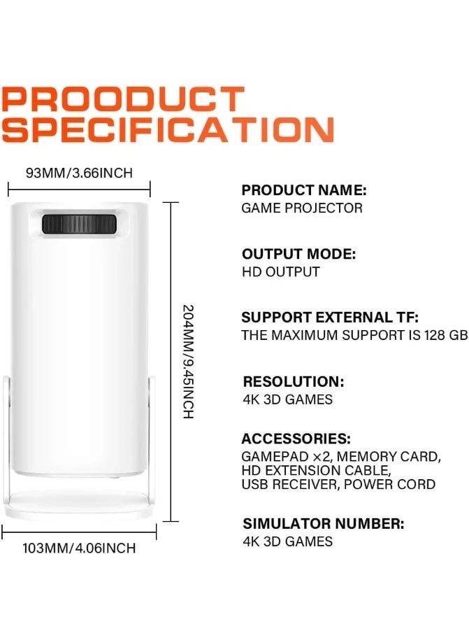 Game Projector 8000 ANSI lumens