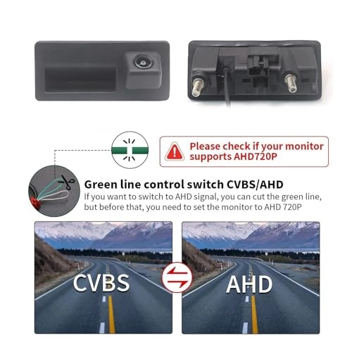 Pickup Tailgate Handle Reverse Camera - Night Vision Wire AHD 1080P