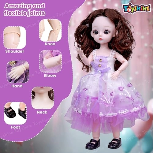 Beautiful Doll - 9 Inch Plastic Wedding Dress Ages 3+