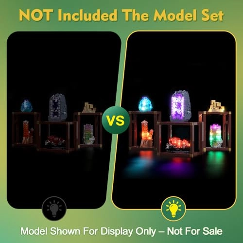 Light kit Compatible with Lego 21362 Mineral Collection