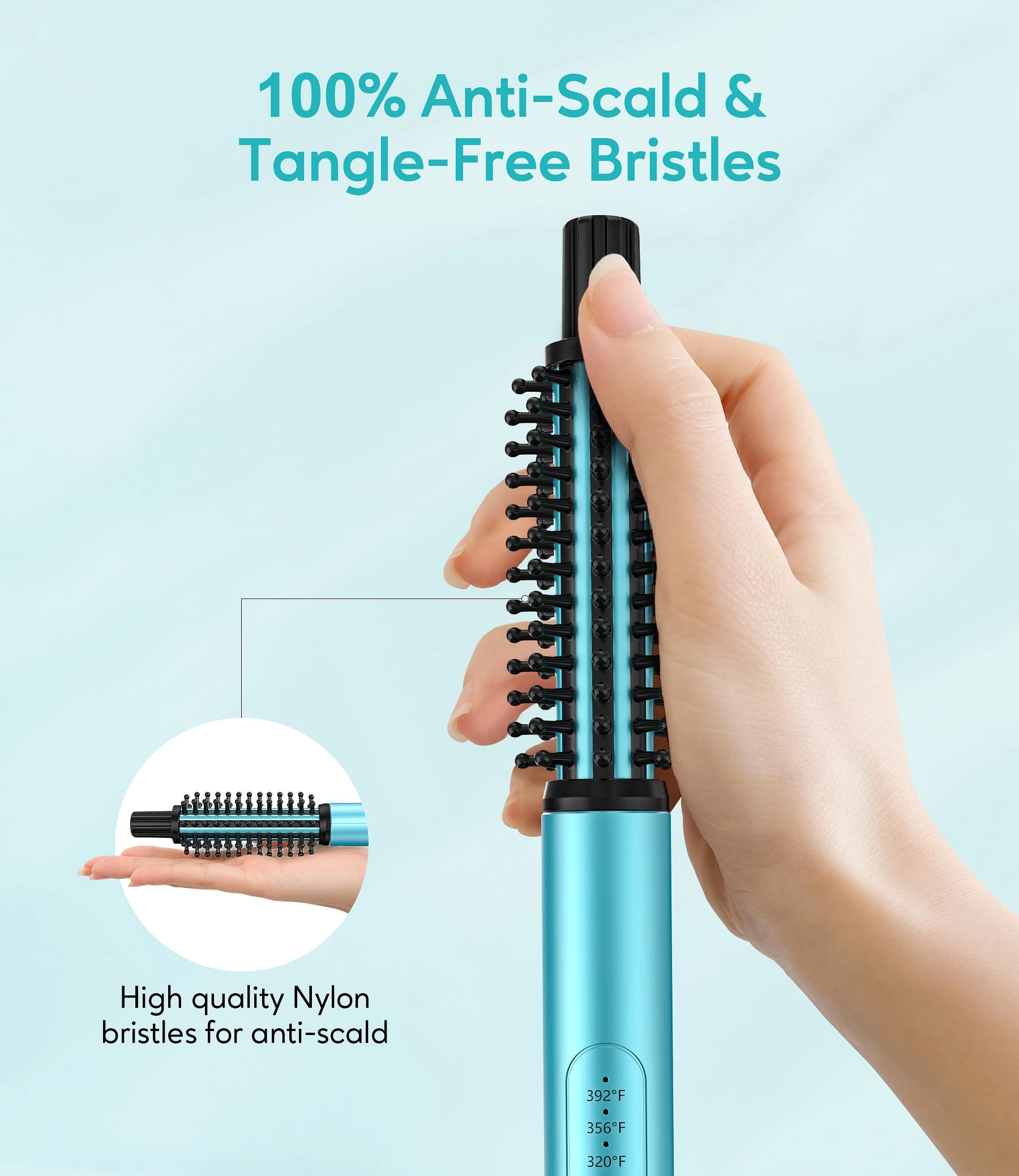 Mini Thermal Brush - 1 inch 3 Temperature Adjustable Dual Voltage