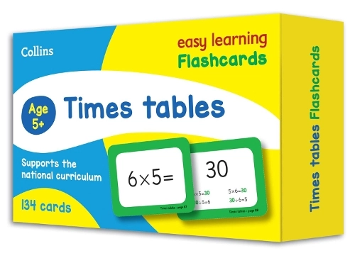 Collins Easy Learning Times Tables Flashcards - KS1 & KS2 2 to 12