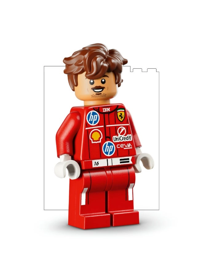 Scuderia Ferrari HP Charles Leclerc Helmet (43014) - Collectible Minifigure Display