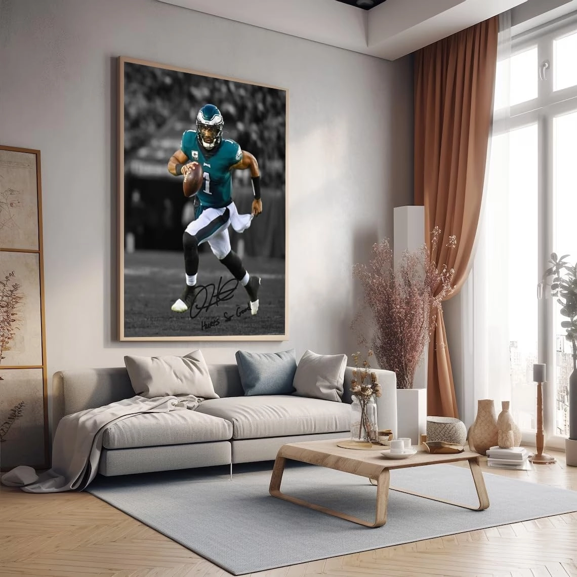 Jalen Hurts Poster - Canvas 16"L x 24"W