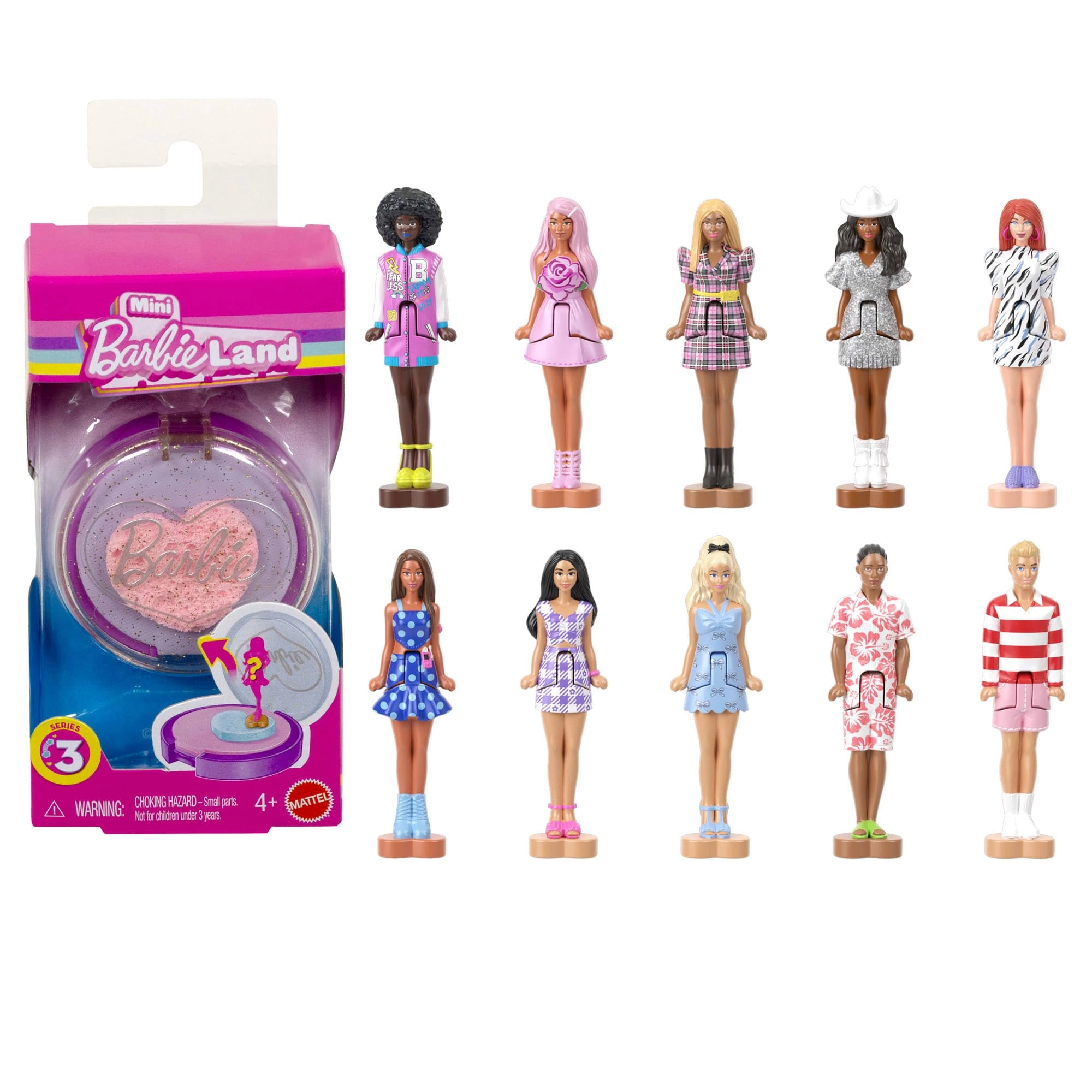 Barbie Fashionistas - Mini Plastic Ages 4+