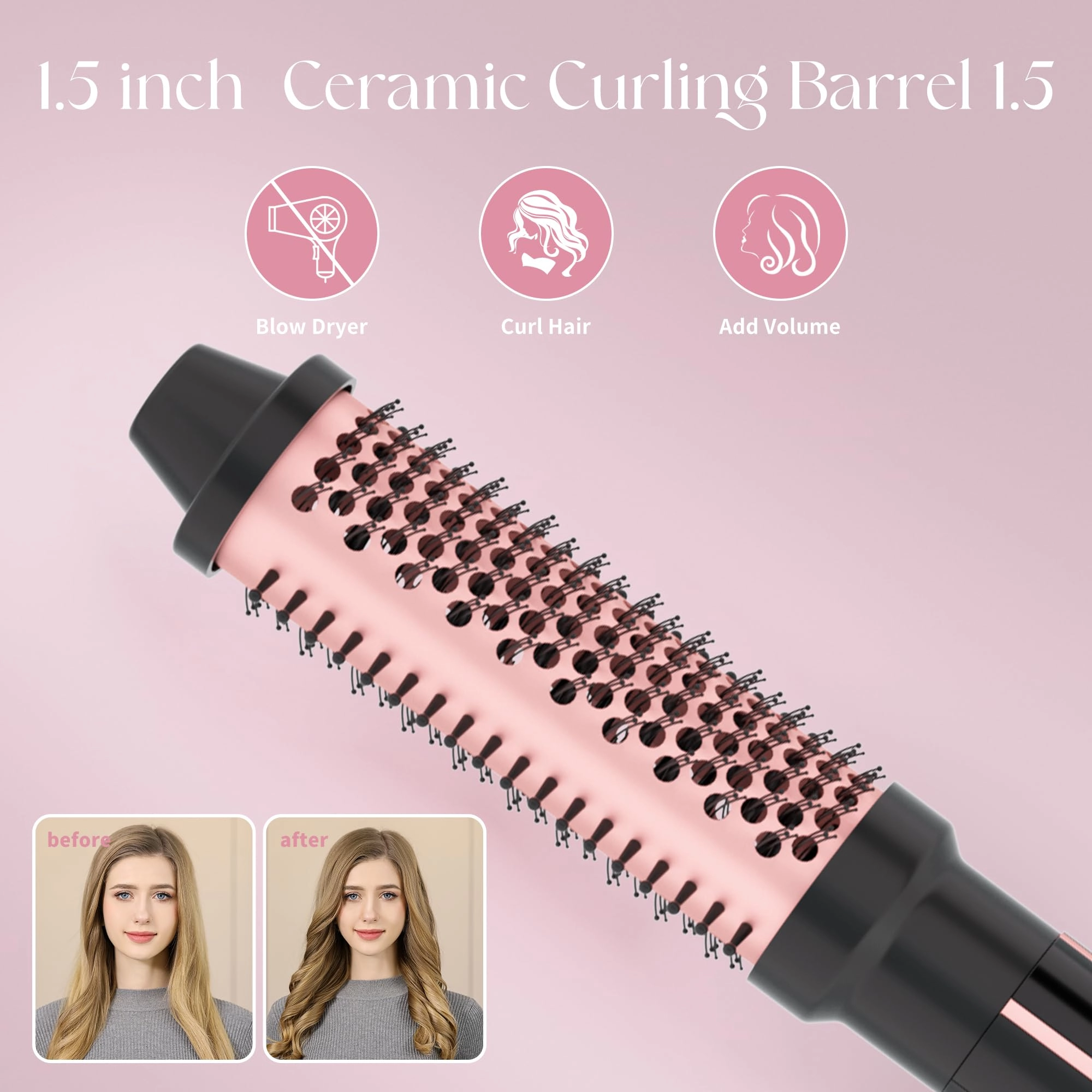 5-in-1 Curling Iron - 1.49inch 0.35"-1.25"