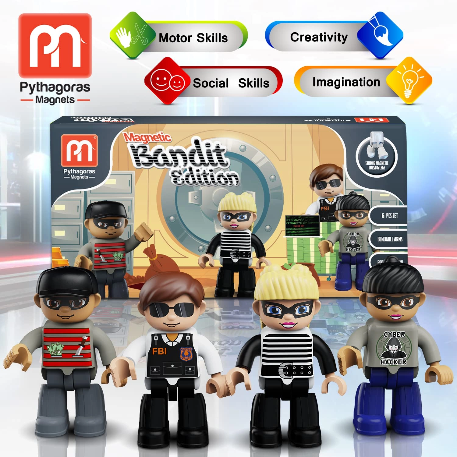 Magnetic Figures - 4 pieces