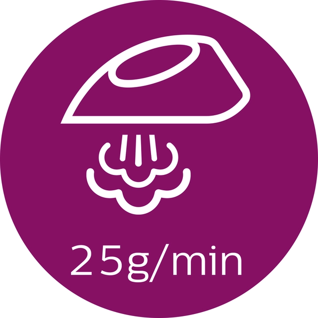 Up to 25 g/min continuous steam for crease removal