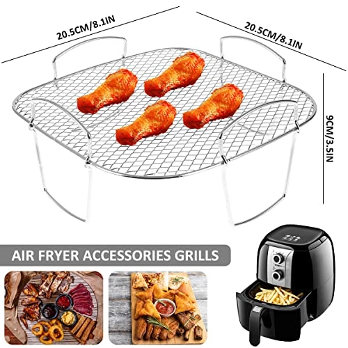 Air Fryer Rack - 304 Food Grade Stainless Steel 3 piece(s)
