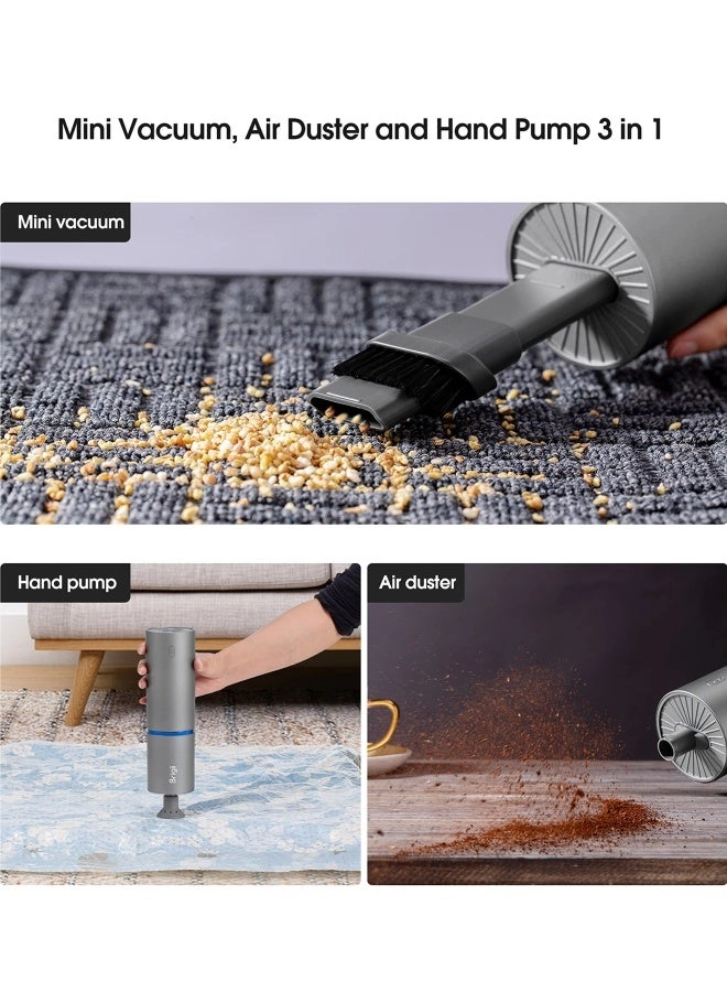 Crevice Vacuum - Cordless 2-in-1 USB-C Rechargeable