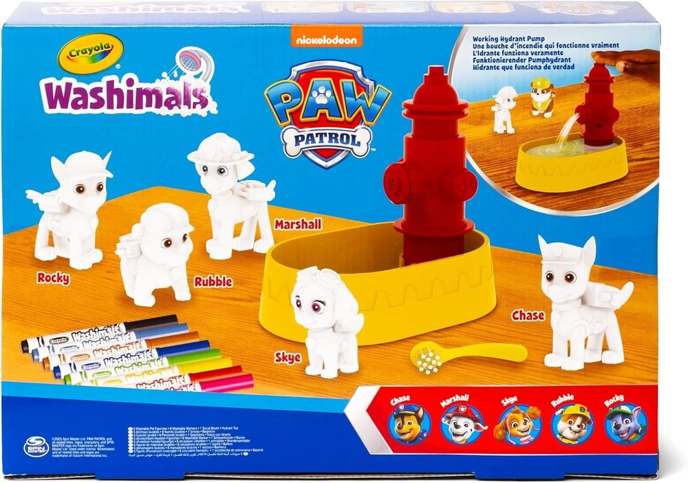 Washimals Paw Patrol Activity Set - 8 washable Washimals markers