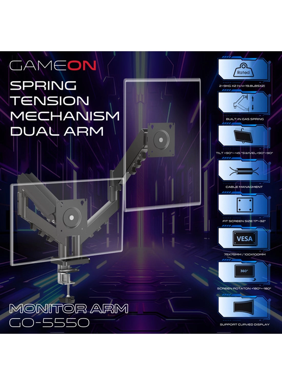 GO-5550 - 2 32" 100x100