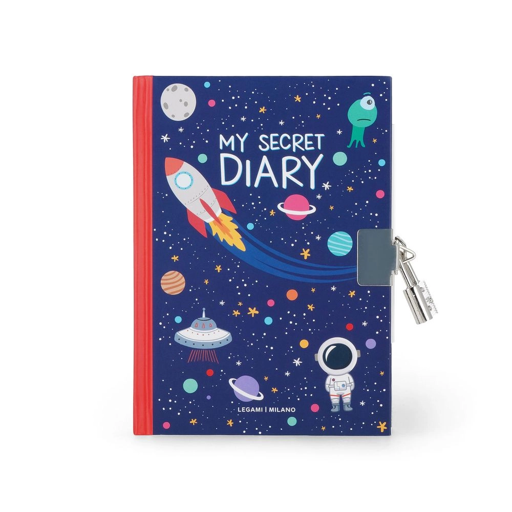 Legami My Secret Diary - Space-themed Padlock