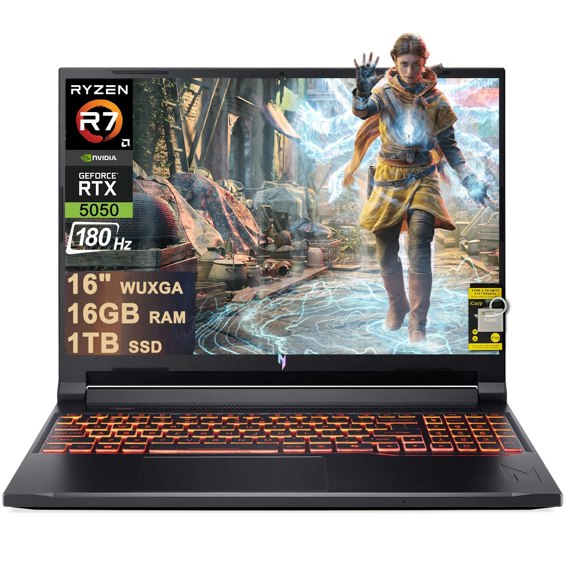 Acer Nitro V 16 ANV16-42 - 16'' Ryzen 7 260 16GB DDR5 1TB SSD