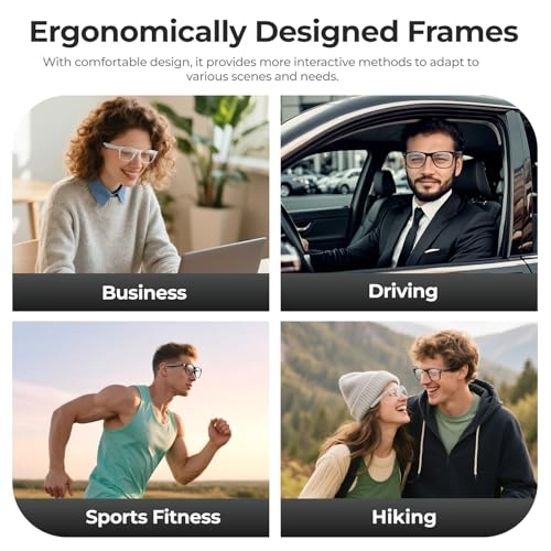 AI Smart Glasses - AI Translation 110+ Languages Bluetooth