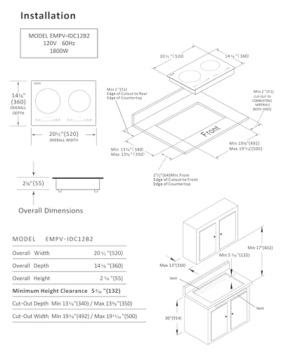 EC70 IDCX12B2 Induction hob