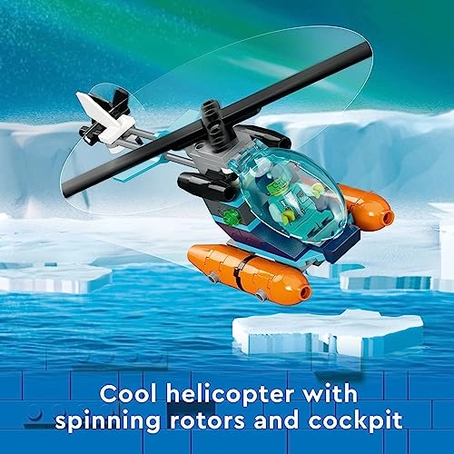 City Arctic Explorer Ship (60368) - Helicopter 7 Minifigures