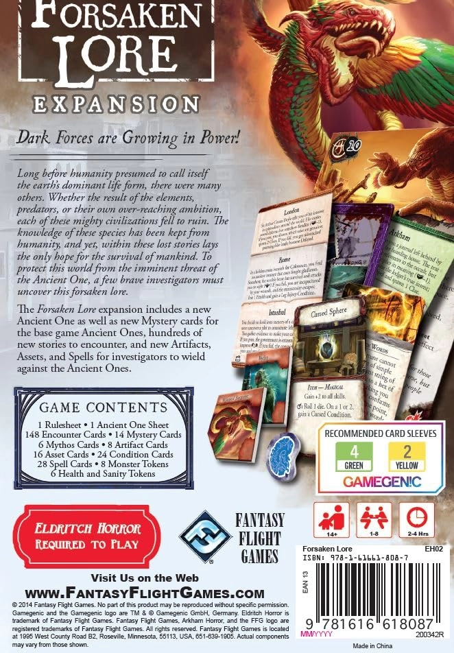 Eldritch Horror: Forsaken Lore