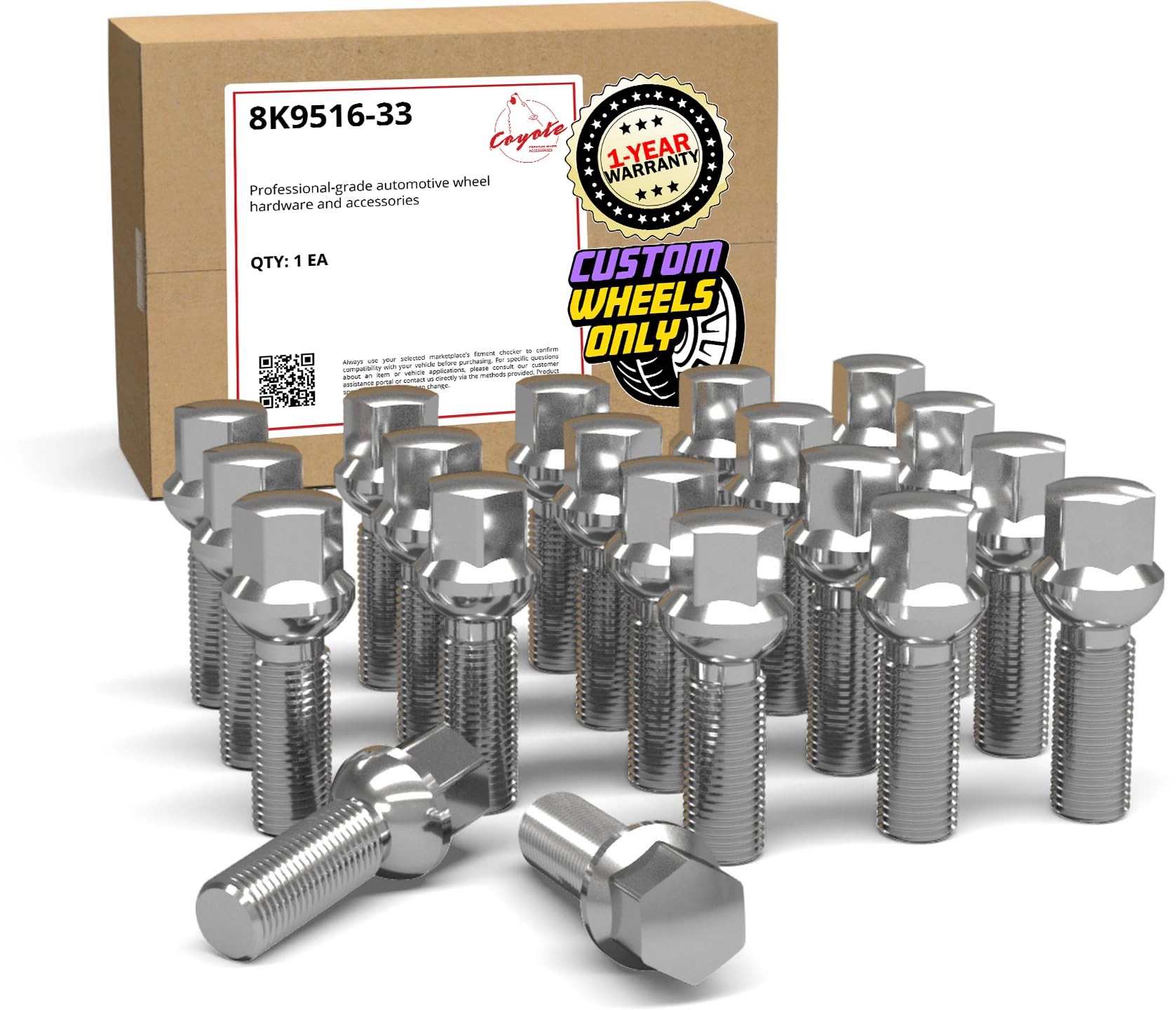 wheel accessories parts Ball Seat Bolt - 33mm M14 x 1.5