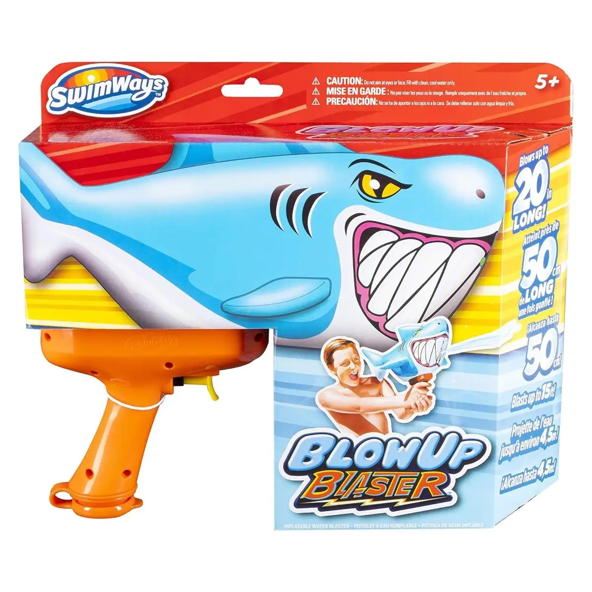 Blow Up Blaster Shark - Pool Toys & Inflatables