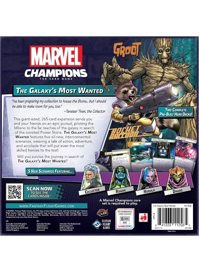 Marvel Champions The Card Game: Galaxy'S Most Wanted Campaign Expansion