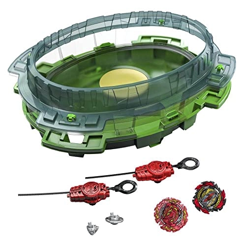 MZA STORES Burst QuadDrive Interstellar Drop Battle Set - 2 Battling Tops 2 Launchers