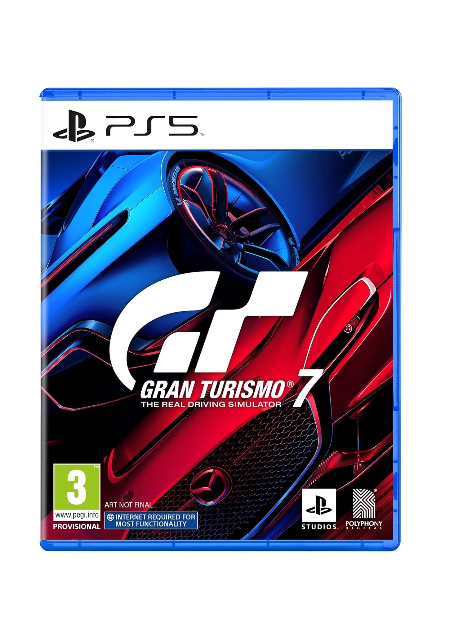 Playstation 5 Slim + Gran Turismo 7 Faceplate + Gran Turismo 7 Game CD