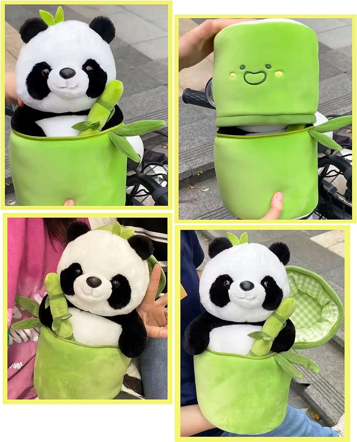 Elephant - 32 cm Plush + Panda + Rabbit + Turtle
