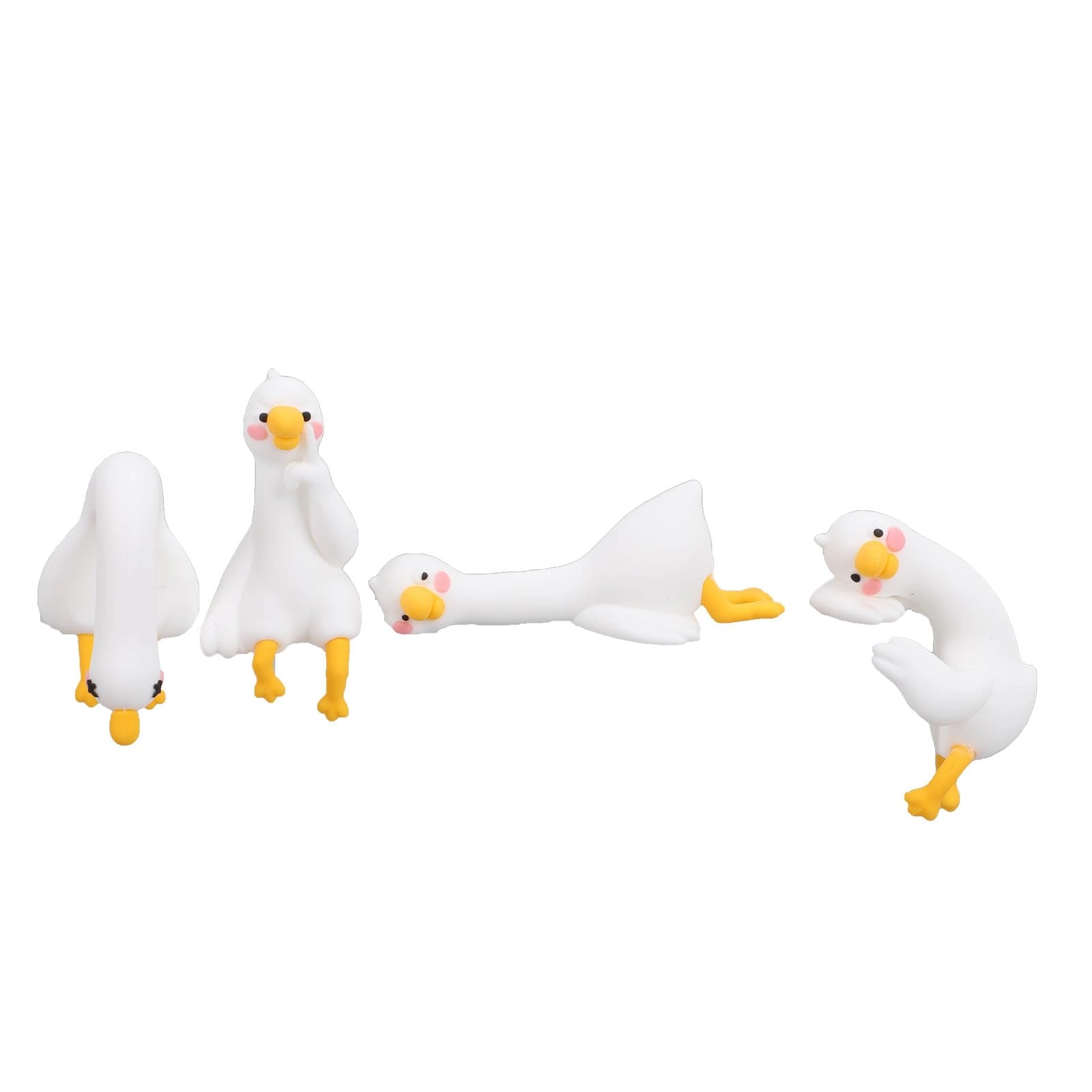 Nurnesy Cute 3D Resin Goose Figurines