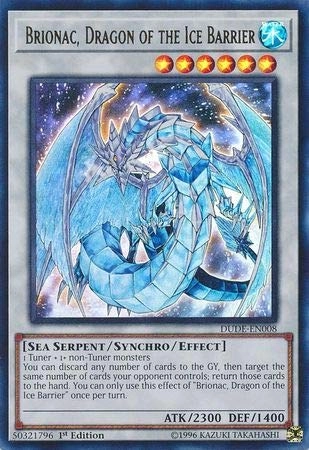 Yu-Gi-Oh! Brionac, Dragon of The Ice Barrier DUDE-EN008 - Ultra Rare 1st Edition Duel Devastator