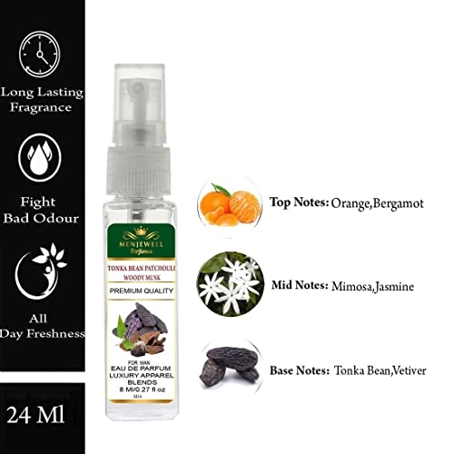 Tonka Bean Patchouli Woody Musk Eau de Parfum 24ml Pack