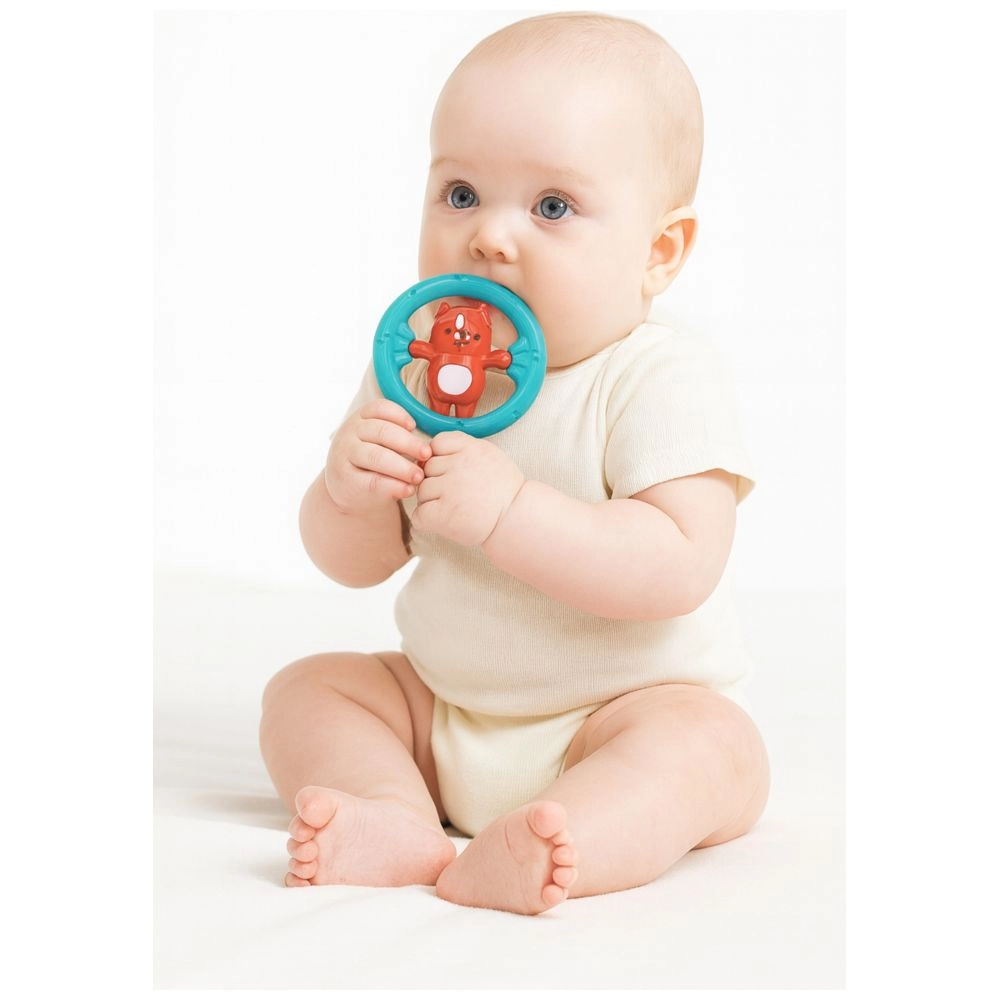 Teddy Bear Teether Rattle - Soft Silicone