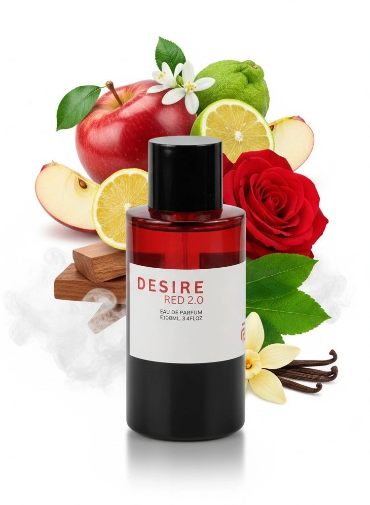 CURRENCY PERFUMES Desire Red Eau de Parfum 100ml