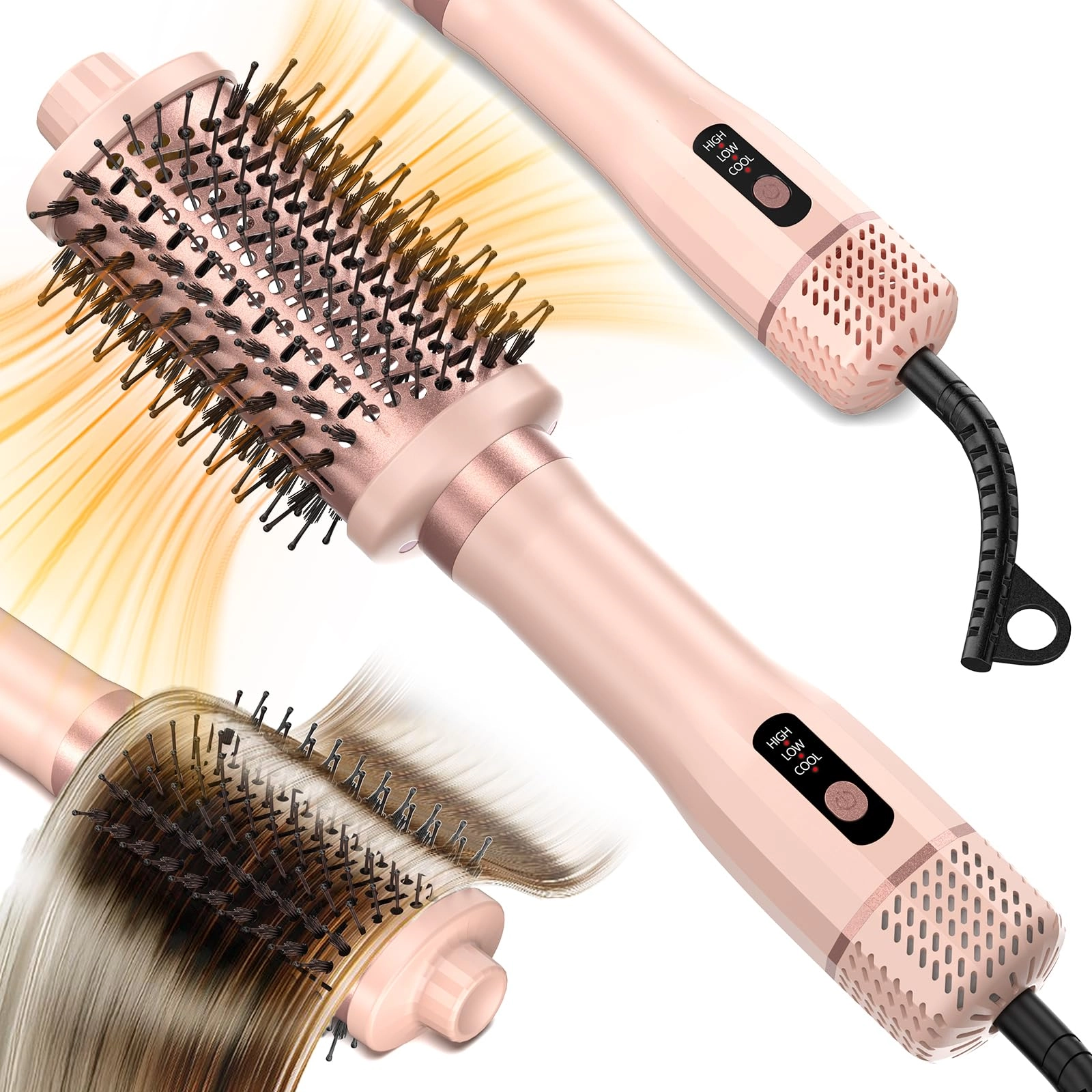 ToGuess 3-in-1 Hair Straightener - Pink 1300 watts 3 speeds