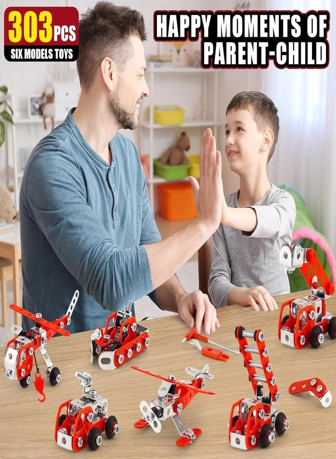 6 in 1 Metal Blocks - 303pcs