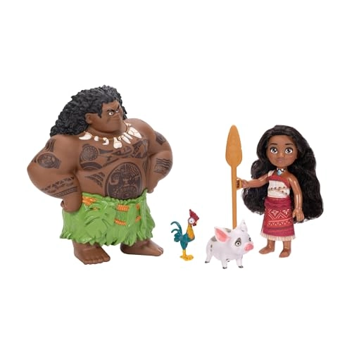 Moana Doll + Maui Doll + Pua Doll + Heihei Doll