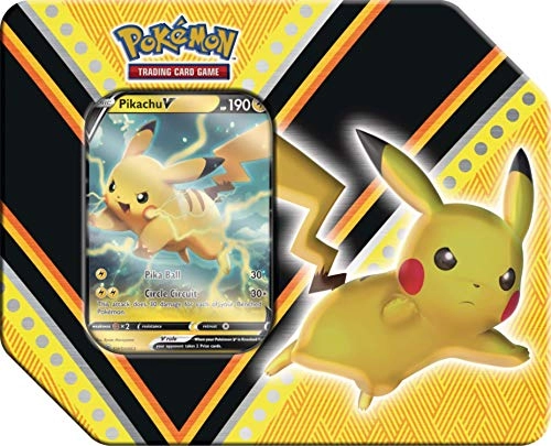 V Powers Pikachu Tin