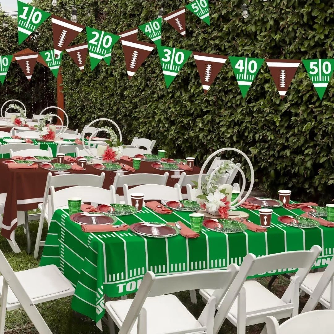 Football Party Supplies Kit - Serve 24 Birthday