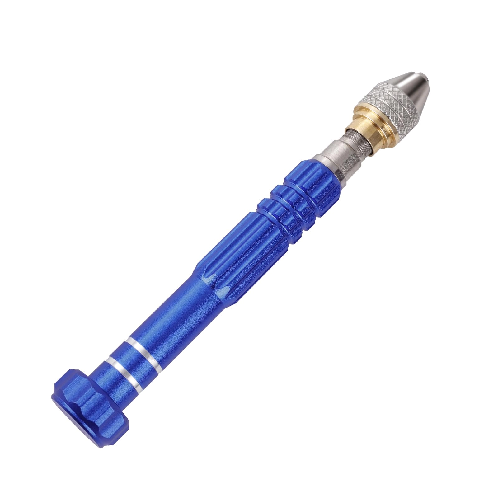 Tekrill Precision Pin Vise Hand Drill - Manual 3-Jaw Chuck 0.5mm-3mm