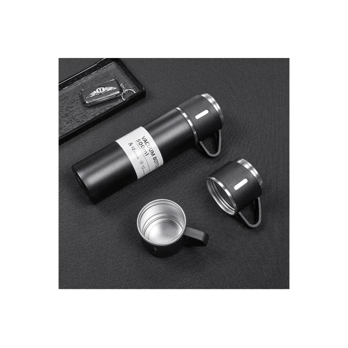 Stainless Steel Vacuum Insulated Water Bottle Set - Double Wall Gift Box Included