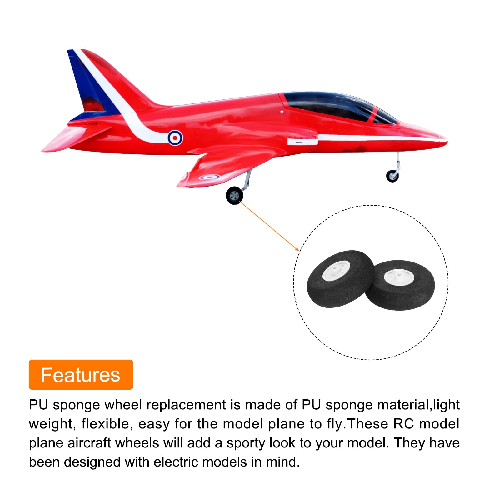 RC Airplane Wheels Set