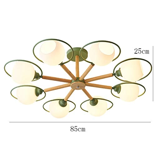 Farmhouse Wood Oak Chandelier